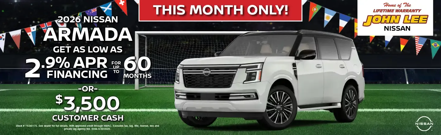 New 2026 Nissan Armada Special